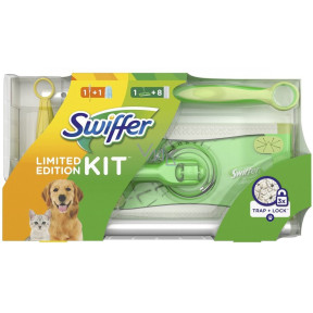  Набір для прибирання Swiffer 2in1 Kit Швабра + 1шт щітка від пилу + 8 шт сухих серветок для сухого прибирання