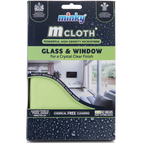 Мощная салфетка Minky M-Cloth Glass & Window для очистки окон, стекла и зеркал