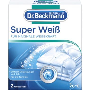 Відбілювач для білизни в пакетах Dr.Beckmann Super Weis 2 шт