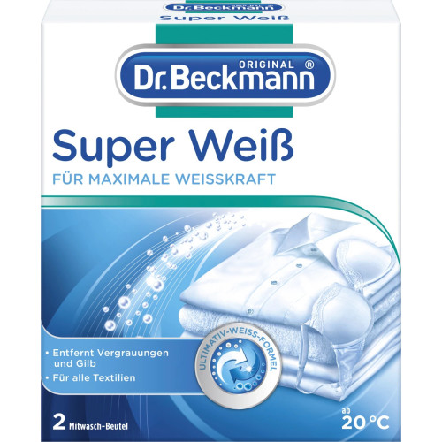 Відбілювач для білизни в пакетах Dr.Beckmann Super Weis 2 шт