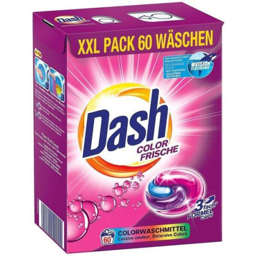 Капсули для прання Dash Color Frische для кольорового 60 шт