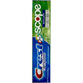 Зубна паста комплексна Crest Complete Plus Whitening Scope Outlast 178 гр 