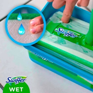 Сменные влажные салфетки для швабры Swiffer wet, 10 шт с ароматом лимона