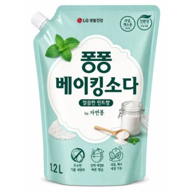 Засіб для миття посуду Pong Pong Baking Soda з харчовою содою та ароматом м’яти, 1,2 л