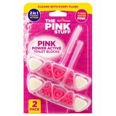 Блоки для унітазу The Pink Stuff Power Active Toilet Blocks, 2 шт × 40 г