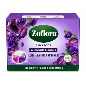 Капсули для прання Zoflora 3 in 1 Pods Midnight Blooms, 22 шт