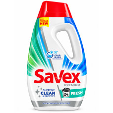 Концентрований гель для прання Savex Premium Fresh Supreme Clean & Protect, 24 прання, 960 мл