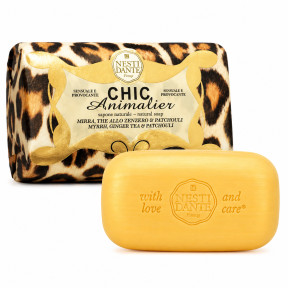 Мыло Nesti Dante Chic Animalier Bronze Leopard Бронзовый леопард 250 гр