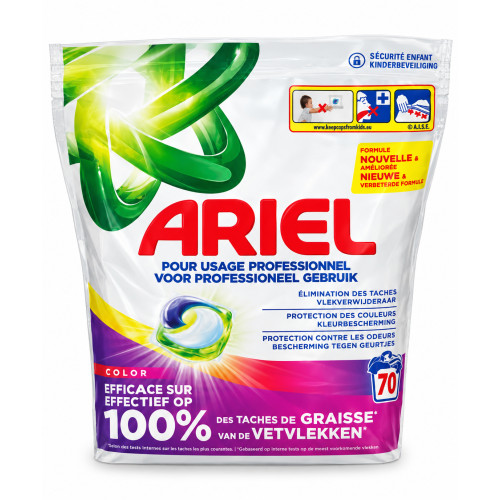 Капсули для прання кольорових речей Ariel Professional Color, 70 шт
