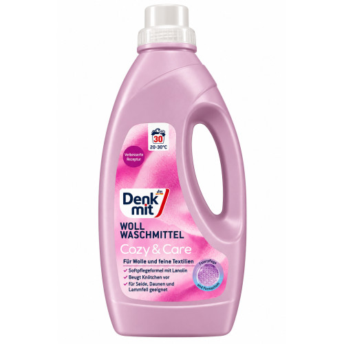Гель для прання вовни та делікатних тканин Denkmit Cozy & Care, 1,5 л, 30 прань