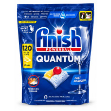 Капсулы для посудомоечной машины Finish Powerball Quantum All in 1 Lemon, 120 шт