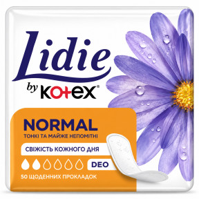 Щоденні гігієнічні прокладки Lidie by Kotex Normal Deo, 50 шт