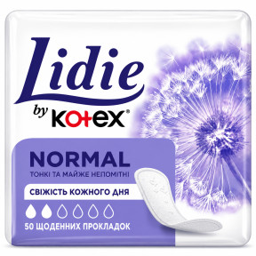 Щоденні гігієнічні прокладки Lidie by Kotex Normal, 50 шт