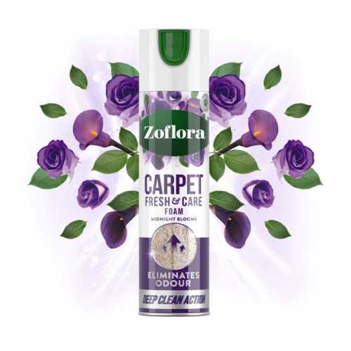 Піна для свіжості та догляду за килимами, Zoflora Midnight Blooms Carpet Fresh & Care Foam