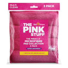 Серветки для чищення з мікрофібри The Pink Stuff, 3 шт