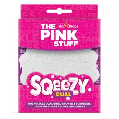 Губка для чистки The Pink Stuff Sqeezy Dual Sided Sponge & Scrubber