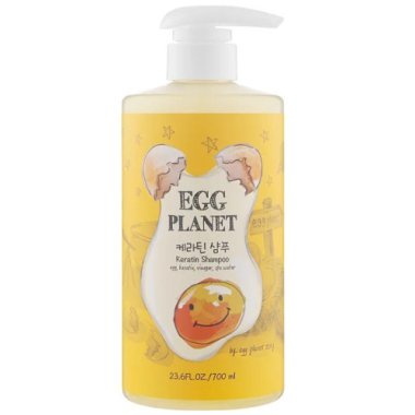 Кератиновий шампунь для пошкоджого волосся EGG Planet Keratin Shampoo, 700мл