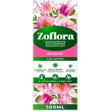 Средство дезинфекционное концентрированное Zoflora Bouquet, 500мл