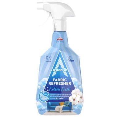 Нейтрализатор запахов для текстиля, ковров и одежды Astonish Fabric Refresher White Flowers, 750 мл