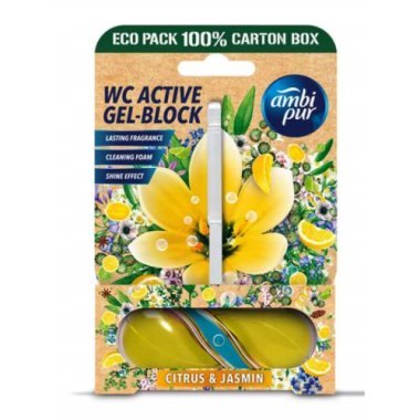 Гелевая подвеска для туалета Ambi Pur WC Active Цитрус-Жасмин, 45 г