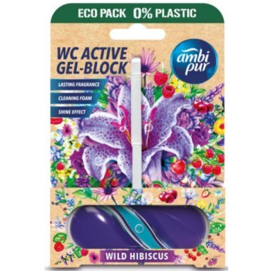 Гелевая подвеска для туалета Ambi Pur WC Active Гибискус, 45 г