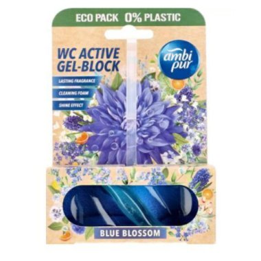 Гелевая подвеска для туалета Ambi Pur WC Active Голубой цвет, 45 г