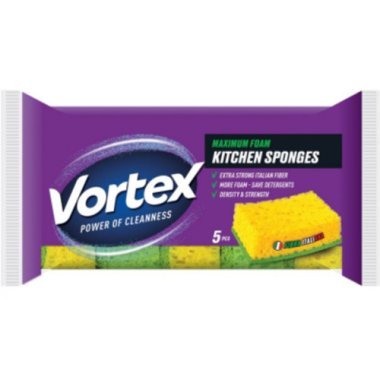 Губки кухонные Vortex, 5 шт