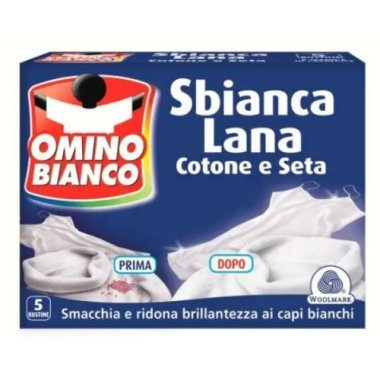 Отбеливатель и пятновыводитель Omino Bianco Sbianca Lana, 5 пакетов