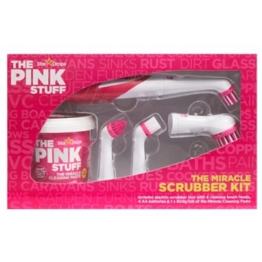 Набор для уборки The Pink Stuff The Miracle Scrubber Kit, паста + 4 сменные насадки