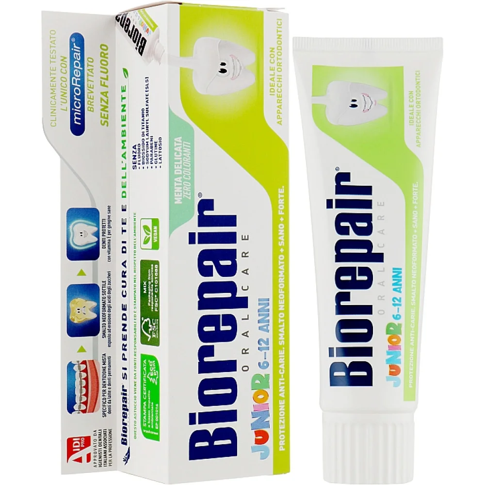 Зубна паста Biorepair проти карієсу
